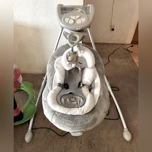 Brand new swing, my son outgrew it and only used it for about 2 minutes total